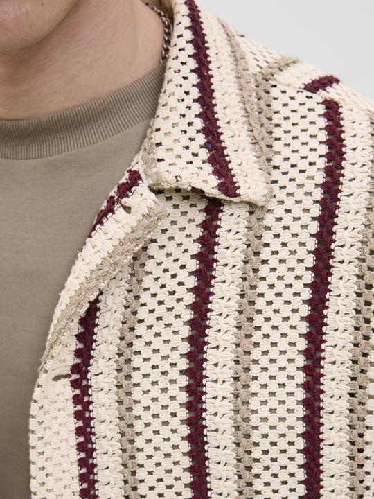 Actual product image Jack & Jones Jorbellagio Crochet Shirt Ss Sn (XL)