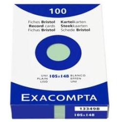 Exacompta, Karteikarten, Karteikarten (A6, 205 g/m², 100 x)