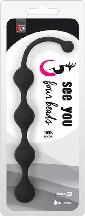 Produktbild See You Vier Perlen Anal Schwarz