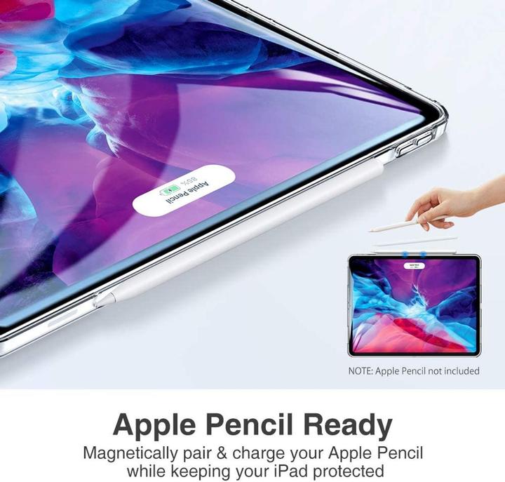Actual product image König Design Apple iPad Pro 12.9 2020 Clear Tablet Case Protective Cover Transparent (iPad Pro 12.9 2020 (4. Gen))