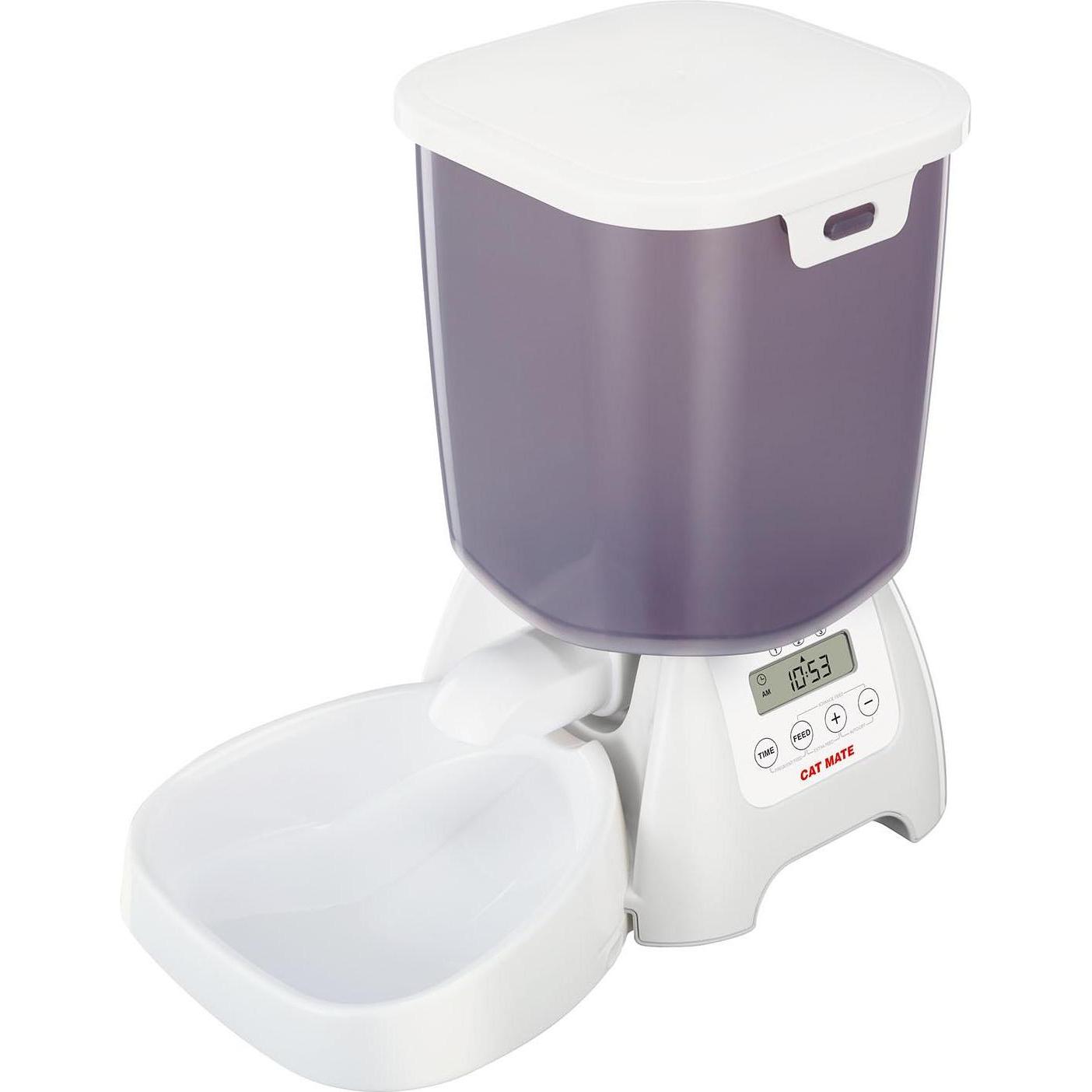 Meilleurs prix pour PETMATE Cat Mate distributeur d'aliment 3kg - Blanc - Pour chat