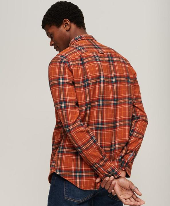 Immagine prodotto Superdry Camicia a quadri con maniche lunghe in cotone biologico (S)
