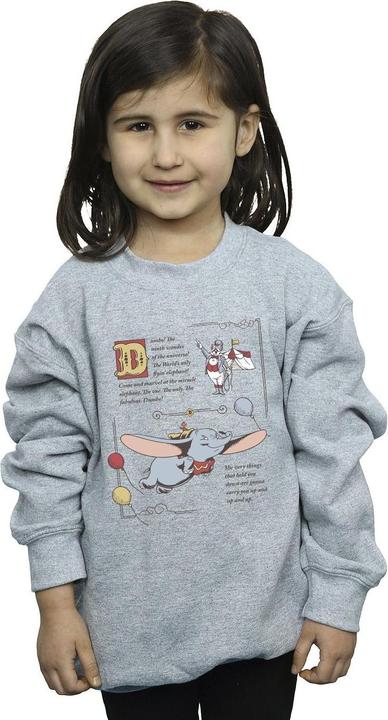Produktbild Disney Dumbo Story Book Page Sweatshirt Mädchen (140, 146)