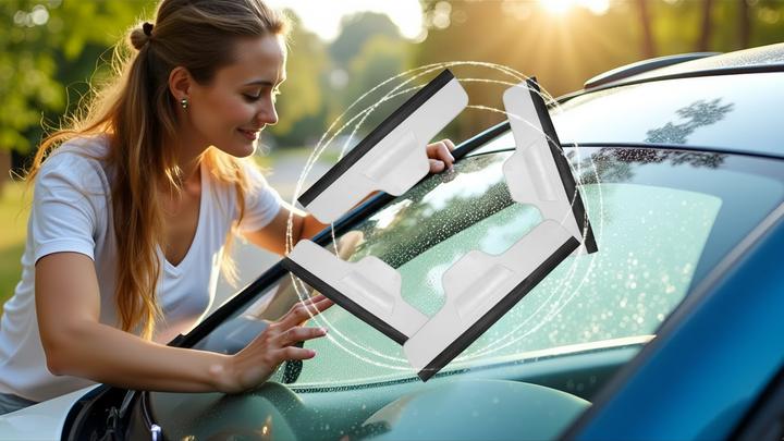 Produktbild Dusbad Komfort Glas&Duschabzieher für Dusche + Fenster gross Made in Germany