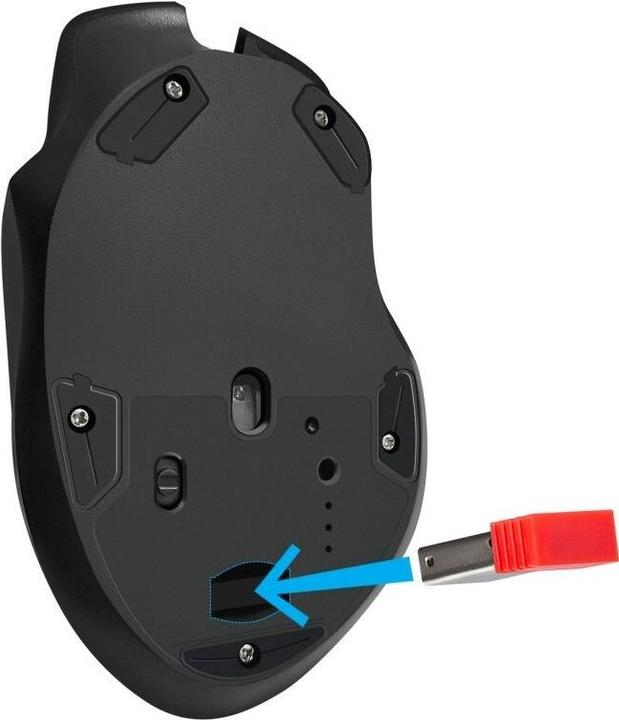 Actual product image Defender MYSZ GM-213 THUNDER RF 1600dpi 8P CZARNA (Wireless)
