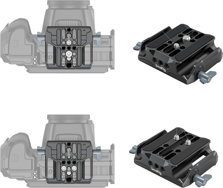 Produktbild SmallRig Universal LWS Baseplate with Dual 15mm Rod Clamp (Schnellwechselplatte)