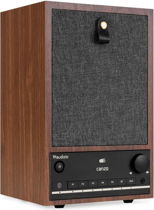 Immagine prodotto Audizio Canzo Internetradio - WiFi radio boekenplank model - Met DAB+, FM en Bluetooth (DAB, DAB, FM, Web radio, Bluetooth, WiFi)