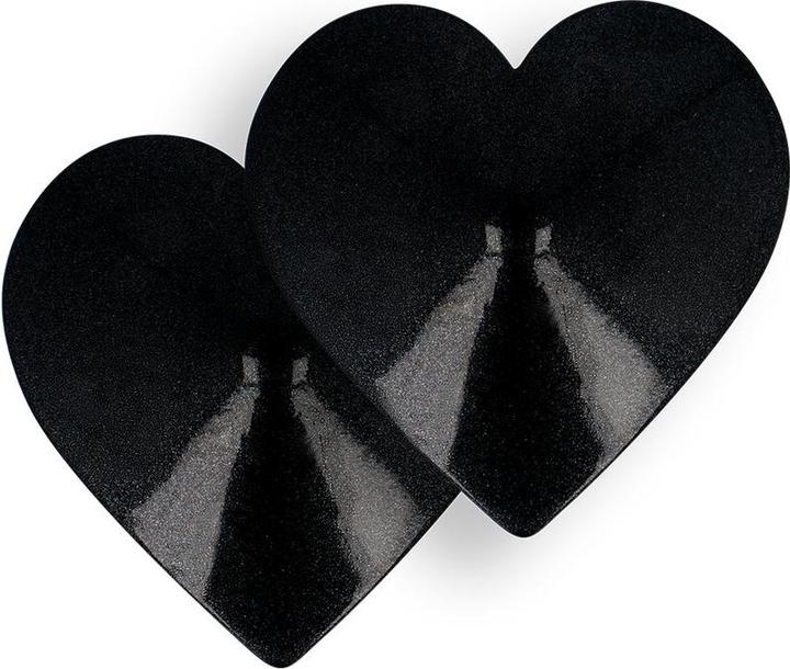Coquette Chic Desire Nipple Cover - Black Hearts