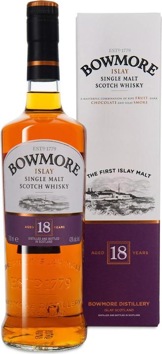 Bowmore 18 years (Single Malt, Scotch whisky, 1 x 70 cl)