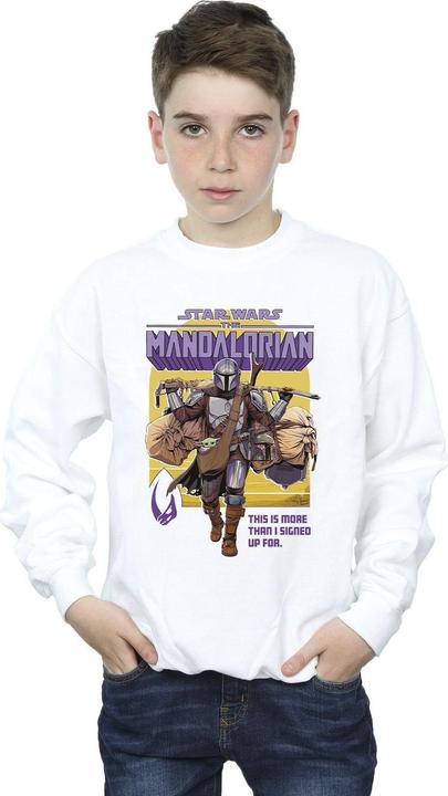 Image du produit Star Wars - Sweat THE MANDALORIAN MORE THAN SIGNED UP FOR - Garçon (128)