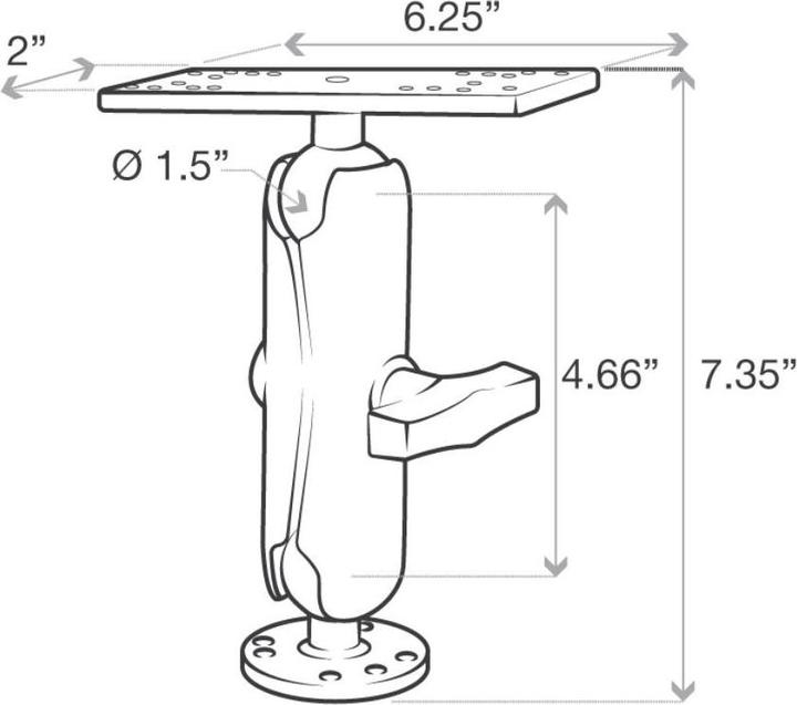 Actual product image RAM Mounts Unpkd RAM Universal Electronic