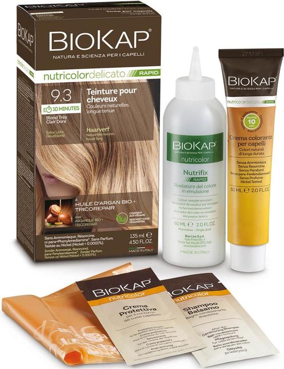 Produktbild Bio Partner Nutricolor Delicato Rapid Extra helles Goldblond (9.3 Golden Very Light Blonde)