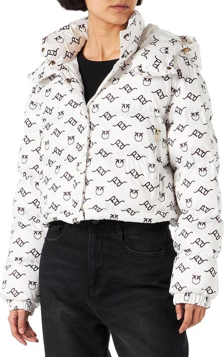Actual product image Pinko Irma Quilted Canvas Logo Jacket (L)