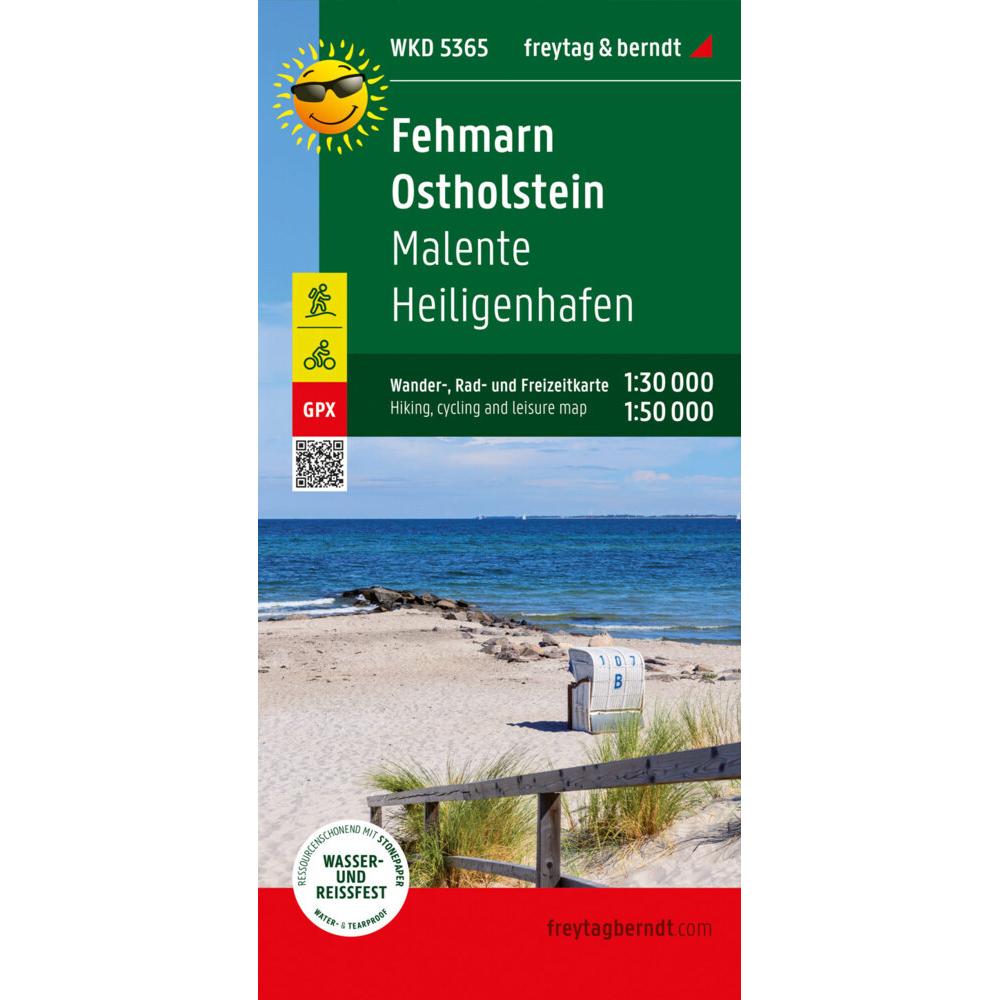 Fehmarn - Ostholstein, Wander + Radkart, Landkarte