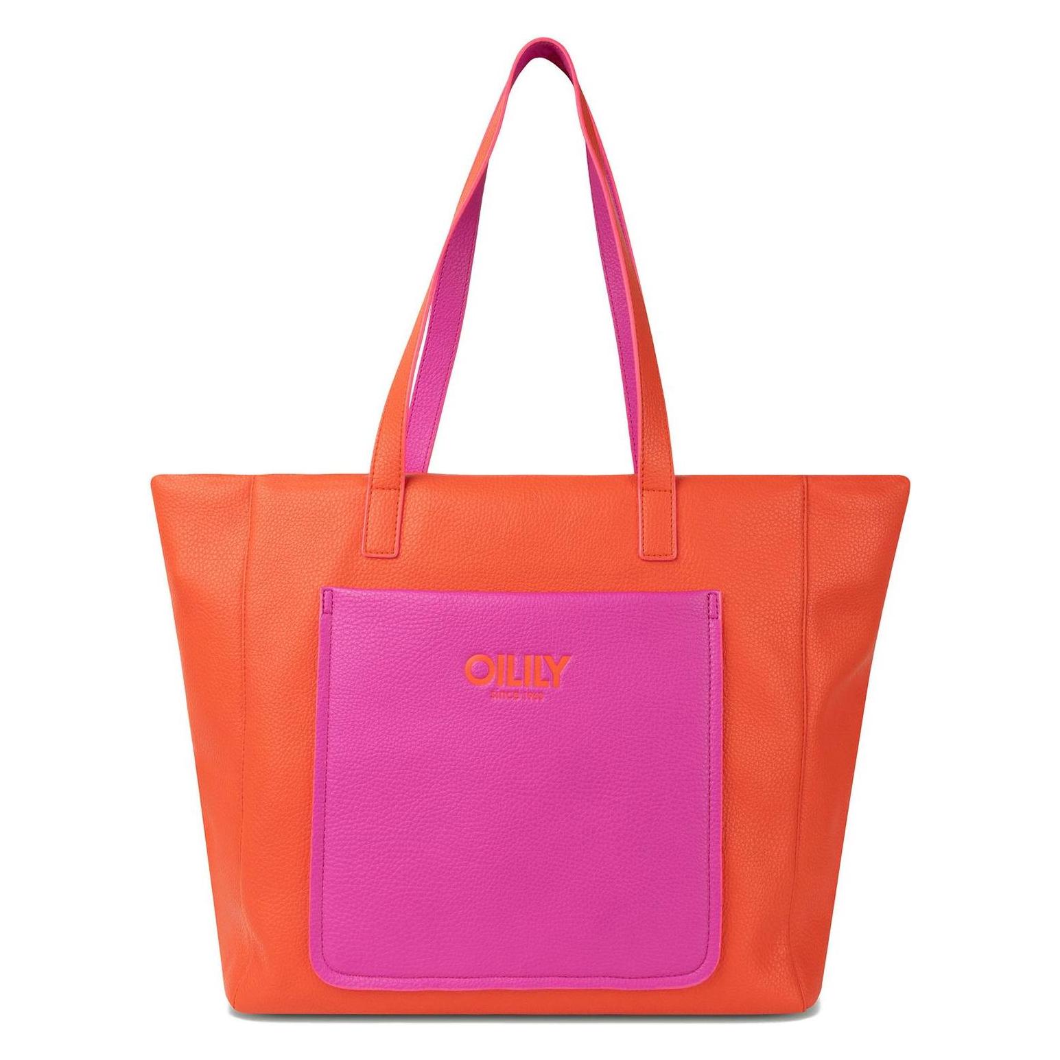 Oilily, Damen, Tasche, Steffi Shopper Joylily, Rot, Weiss, Pink