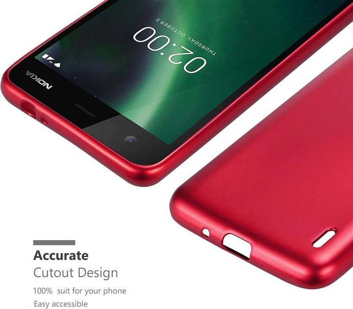 Produktbild Cadorabo TPU Matt Metallic Cover (Nokia 2)