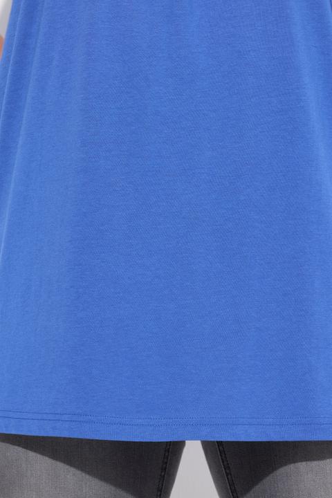 Produktbild Ulla Popken T-Shirt, Zierfalten, A-Linie, Rundhals, Halbarm, Modal (54)