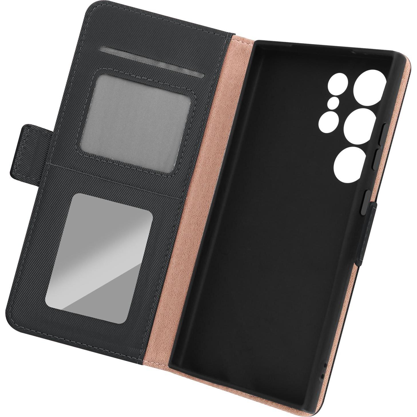 Avizar CardKeeper Cover Series (Samsung Galaxy S24 Ultra), Smartphone Hülle, Schwarz