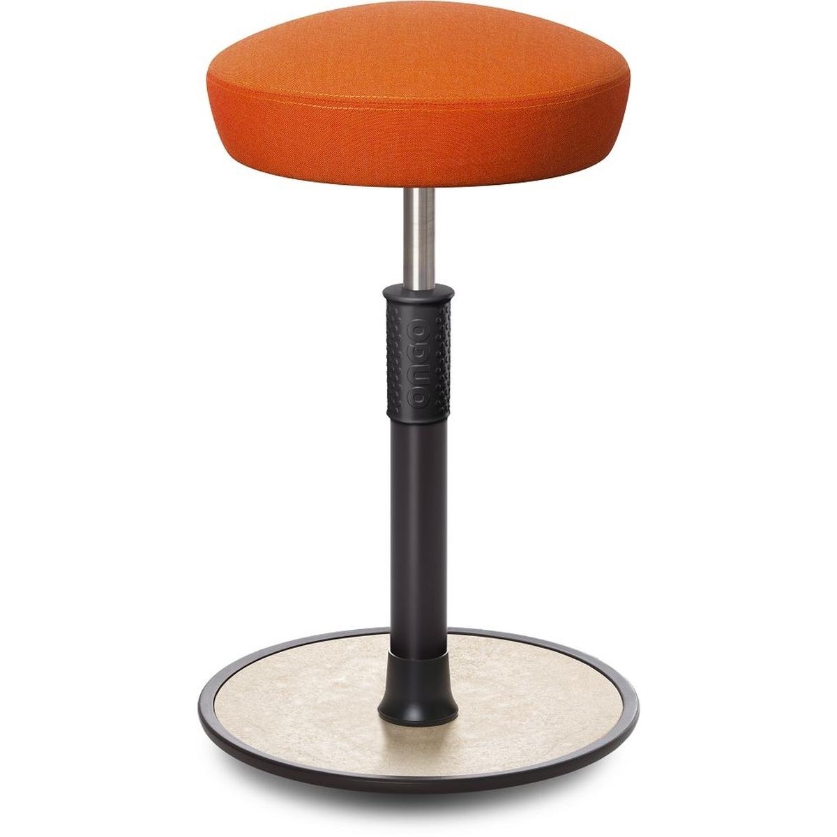 Ongo, Bürostuhl, Sitz- Stehhocker Free Tall Hutsitz kvadrat Remix Orange schwarz /cremeweiss
