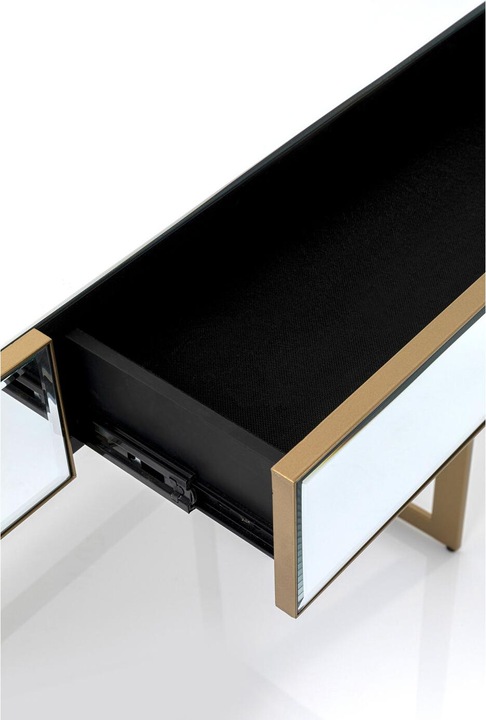 Produktbild Kare Design Schreibtisch Soran Gold 120x50cm (120 x 50 x 77 cm)