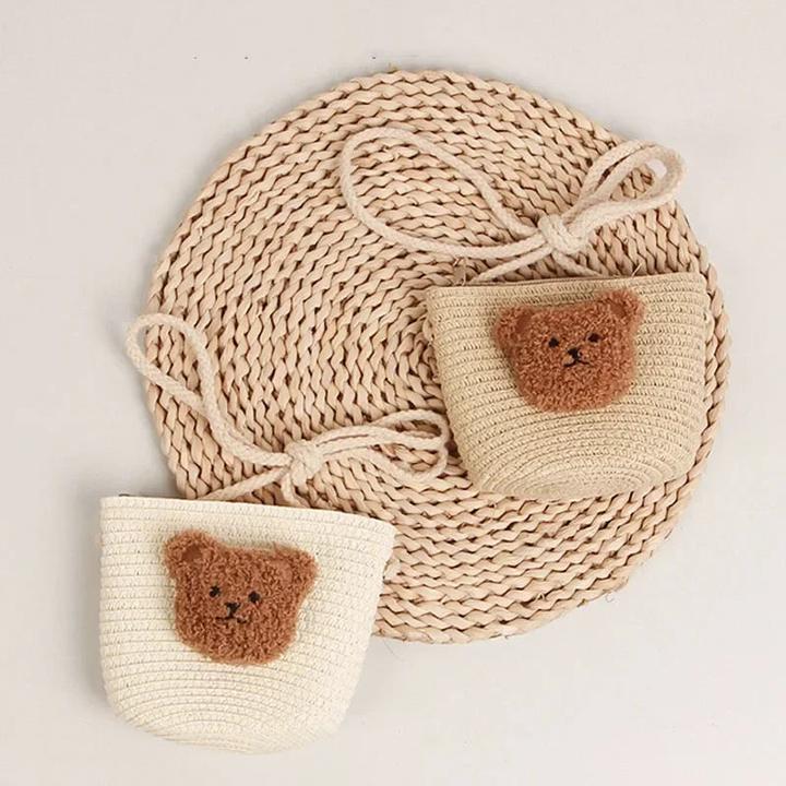 Immagine prodotto Only-Bags.Store Borsa a tracolla Summer Strawicker Handmade Mini Kids Crossbody Bag