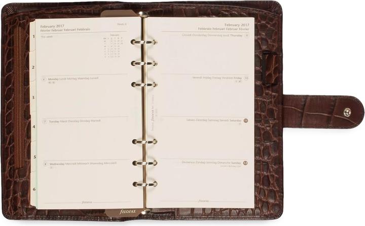 Produktbild Filofax Leder-Agenda im Reptil-Look