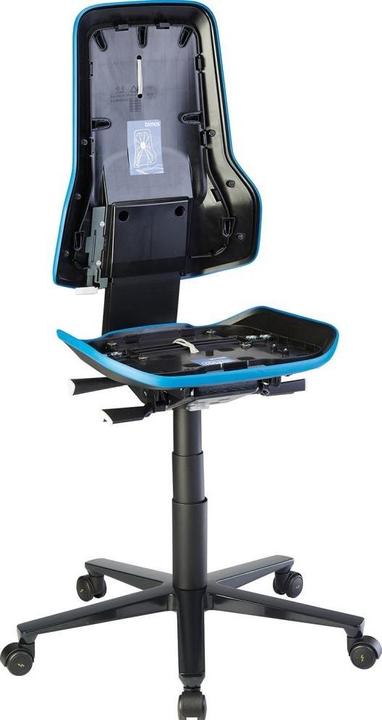 Produktbild Bimos Arbeitsstuhl Neon 2, mit Rollen, ESD, Synchrontechnik, blau (45 - 62 cm)