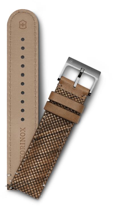 Actual product image Victorinox Wood Strap D2-TI (21 mm, Leather, Titanium, Wood)