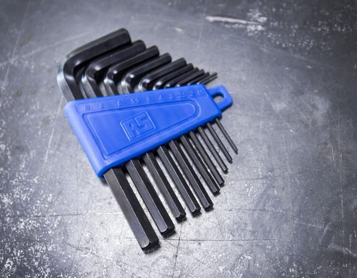 Actual product image RS PRO 10 piece L-shape metric hexagon key set