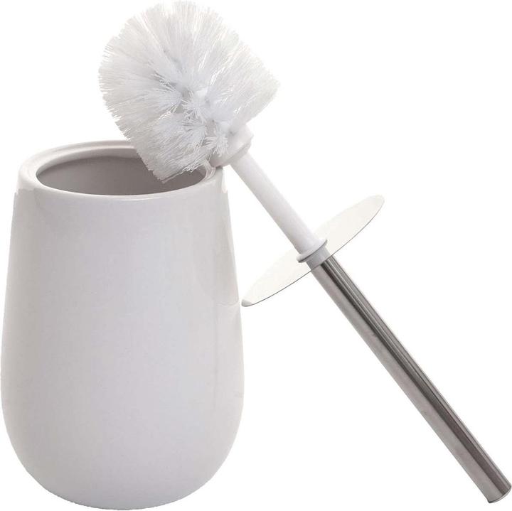 Produktbild Swisshandel24 5-teiliges Badset, WC-Garnitur Badezimmerset Badaccessoires, Keramik - weiss - 65116