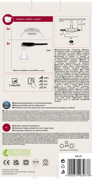 Produktbild Paulmann Nova Set (460 lm, GU10)