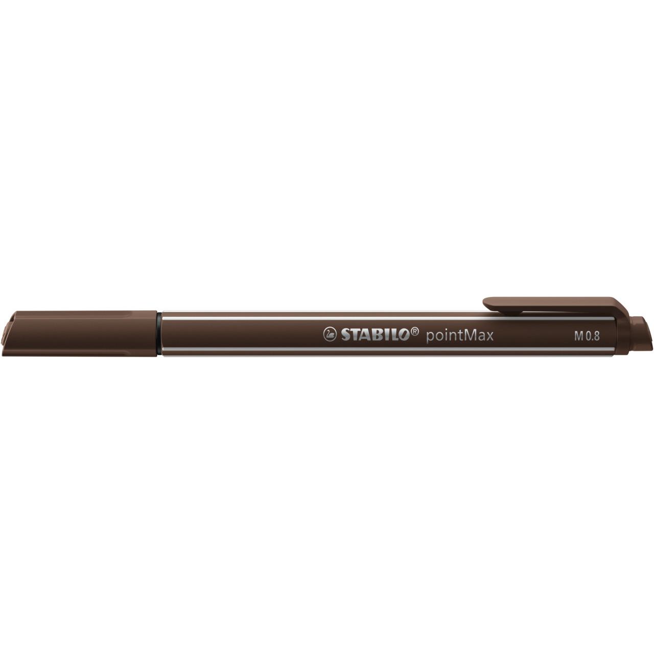 STABILO, Schreibstifte, pointMax Filzschreiber (Umbra, 1 x)