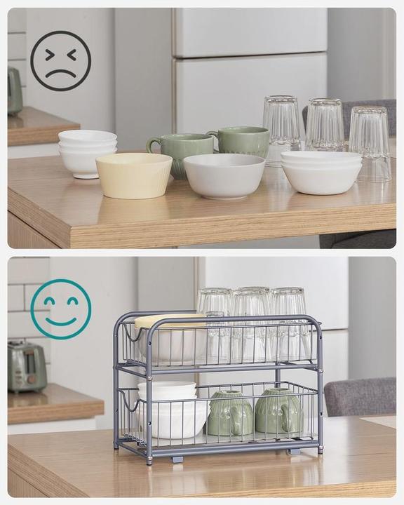 Image du produit Songmics Küchenregal 2 Schubladen