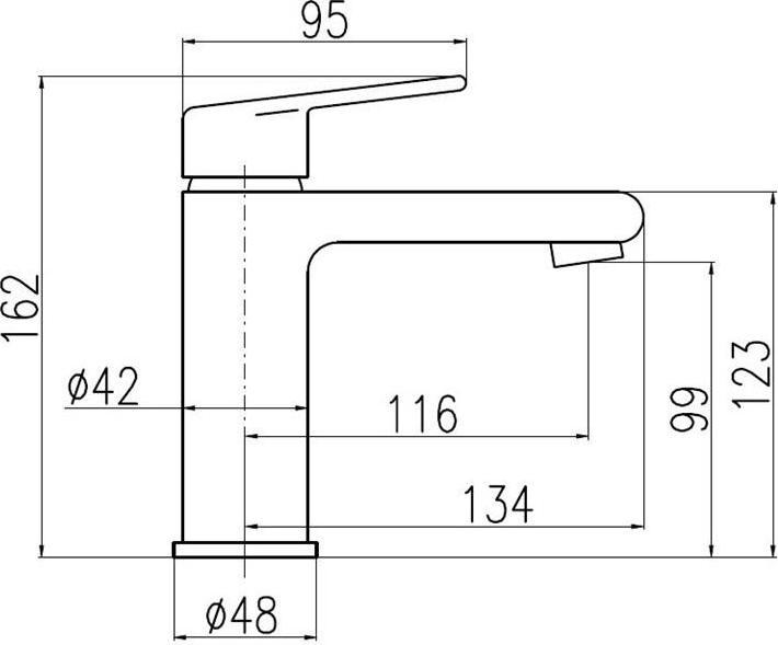 Produktbild Domoletti BASIN FAUCET COLORADO DCO129.5K
