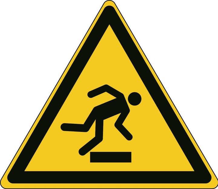 Image du produit Brady Panneau de sécurité ISO - Avertissement de risque de trébuchement