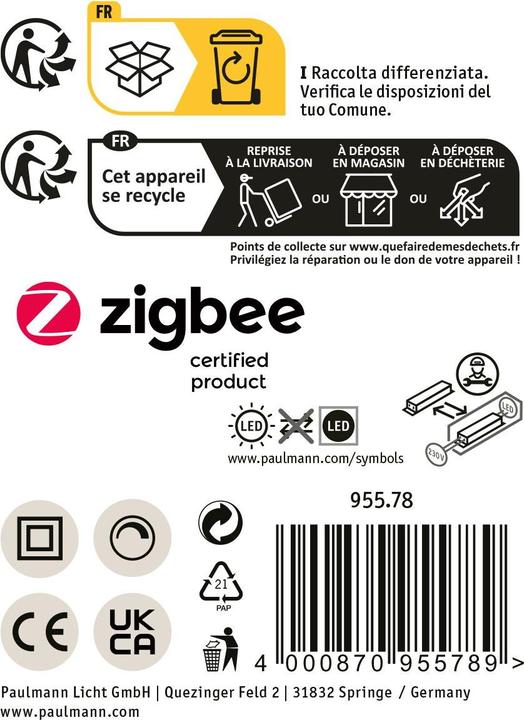 Productafbeelding Paulmann URail pendelarmatuur Lento Zigbee (1800 lm)