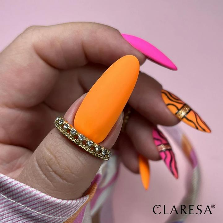 Immagine prodotto Claresa Smalto per unghie UV Fluo 5ml - Confezione da 3 (Arancia, Vernice UV gel)