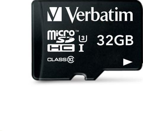 Actual product image Verbatim Pro U3 (32 GB, microSDHC, U3, UHS-I)