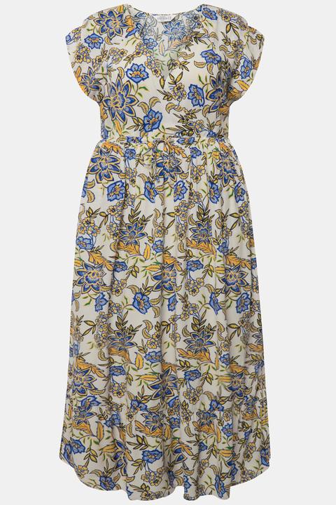 Produktbild Studio Untold Maxikleid, Straight Fit, Blumenprint, elastische Taille (46, 48)