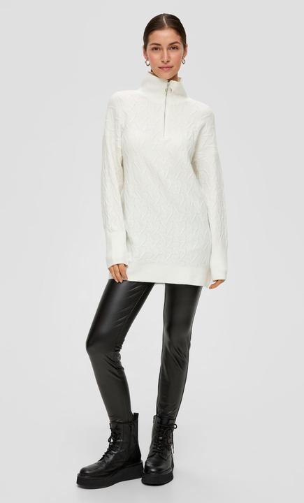 Image du produit s.Oliver Strickpullover Langer Troyer mit Strickmuster (L)