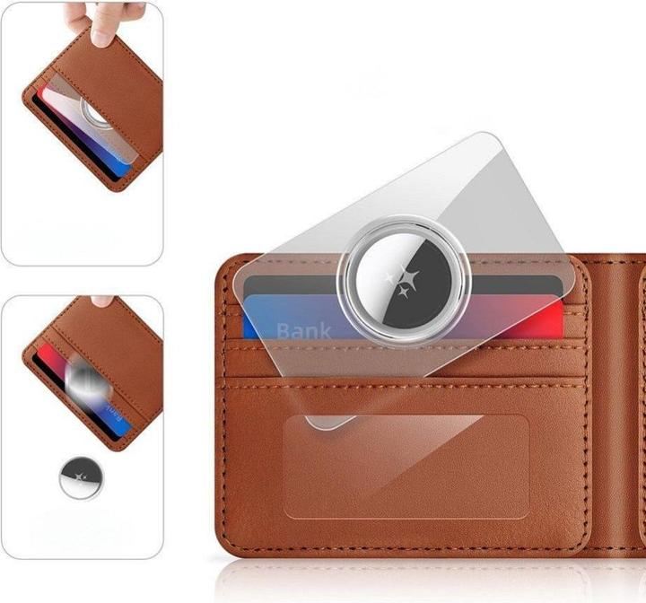 Image du produit Dux Ducis Book case card-shaped protective case for AirTag 2 pcs transparent + black