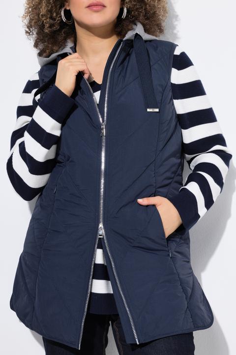 Immagine prodotto Ulla Popken Gilet HYPRAR trapuntato, funzionale e idrorepellente con cappuccio (46, 48)