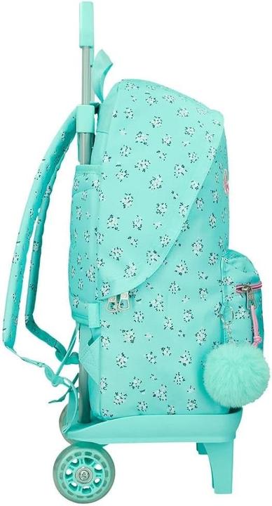 Actual product image Pepe Jeans Compact Laptop Backpack with Wheels, Ergonomic Straps, and Multiple Compartments