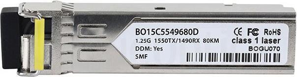 Actual product image BlueOptics Allied Telesis SFP-BXD-80KM-AT Compatible SFP BO15C5549680D