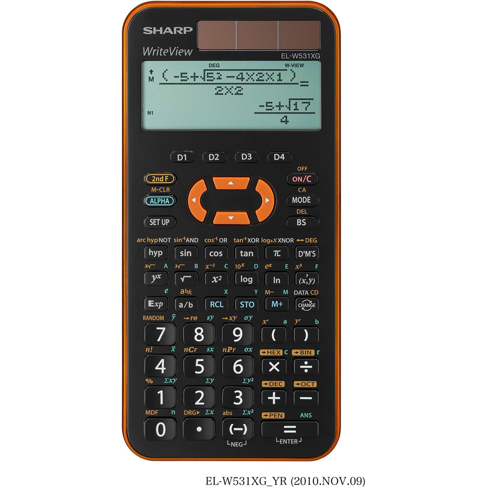 Thumbnail - Sharp, Taschenrechner, El-W531xg (Solarzellen, Batterien)