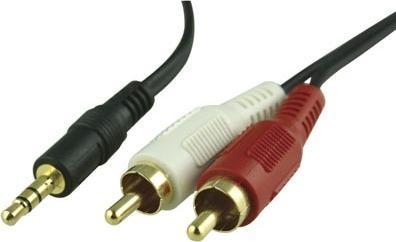 Productafbeelding InLine Cinch/jack kabel (2 m, RCA, 3,5 mm aansluiting (AUX))