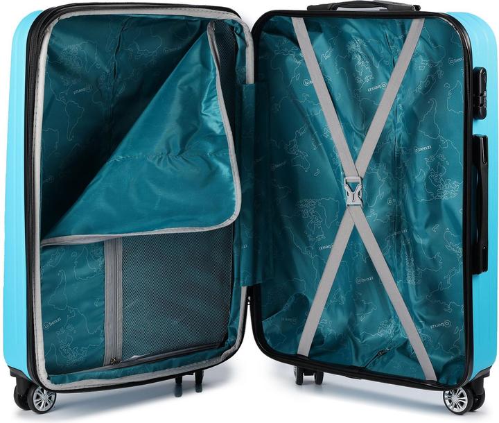Actual product image Benzi 5493 4 Rollen Kofferset 3-teilig mit Dehnfalte (197 l)