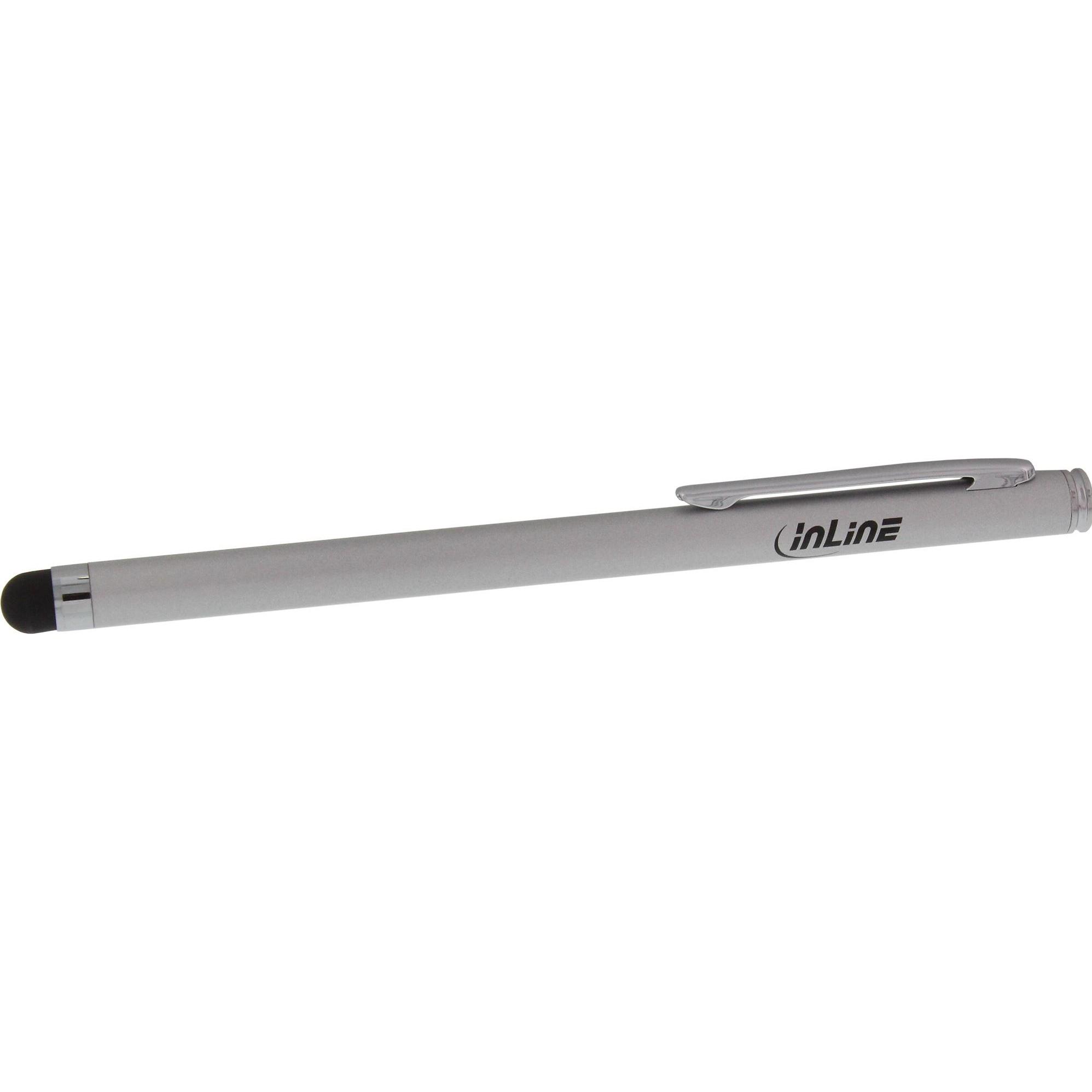 Thumbnail - InLine Stift für Touchscreens von Smartphone und Tablet, Stylus, Silber