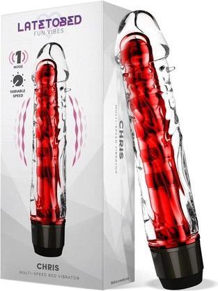 Actual product image Latetobed Chris Red Multi-Speed Vibrator