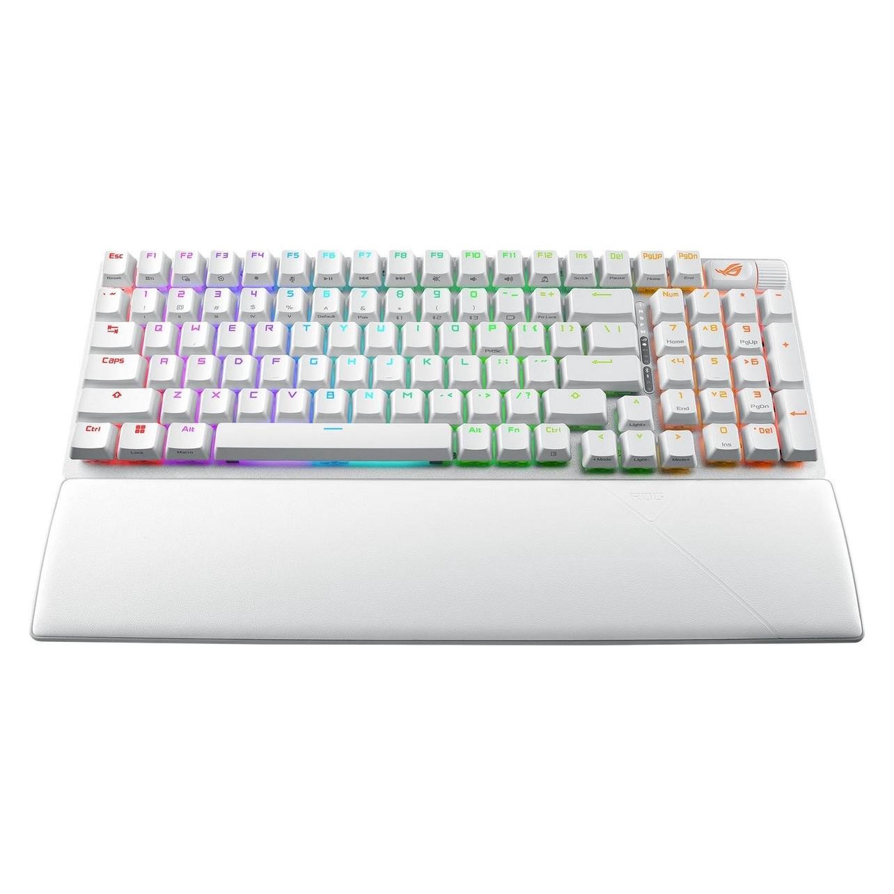 ASUS Rog Strix Scope II 96 Wireless White - Tastatur Wired & Wireless - Bluetooth 5.1 - USB - 1000 H